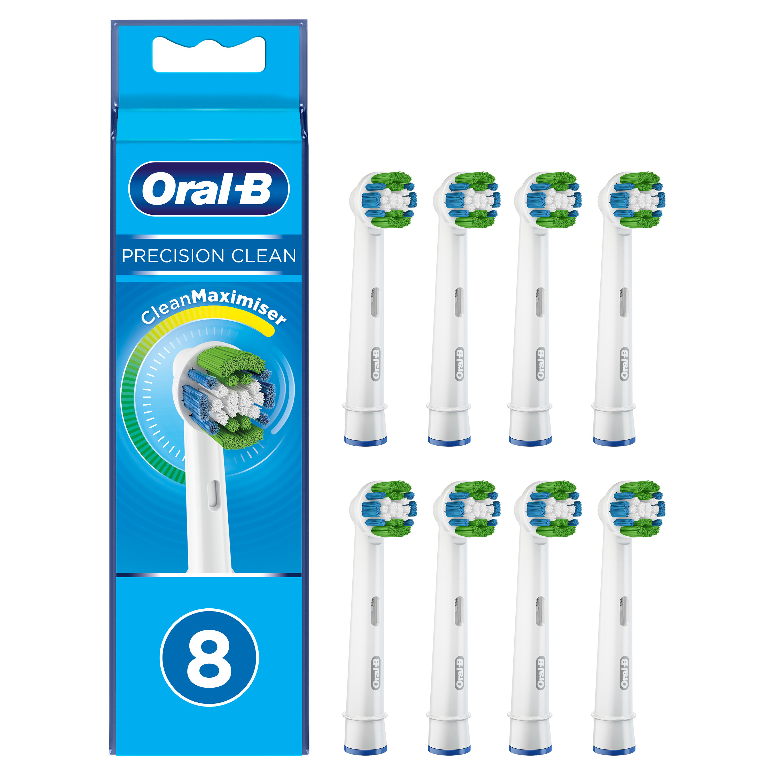 Braun Oral-B Toothbrush heads Precision Clean 8pc CleanMaximiz