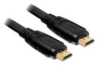 Delock HDMI 1.4 kábel A / A samec / samec, plochý, dĺžka 2 metre