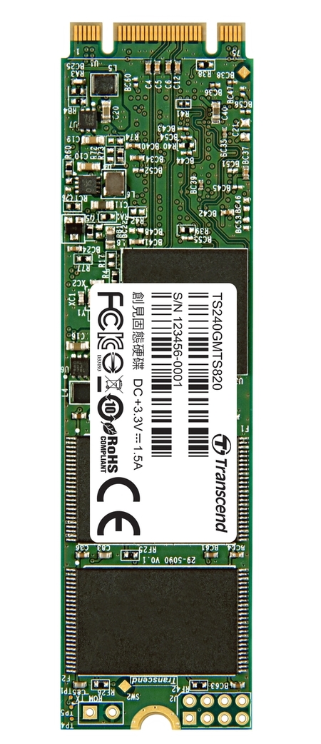 TRANSCEND SSD MTS820 240GB, M.2 2280, SATA III 6Gb/s, TLC