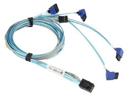 Supermicro MiniSAS to 4 SATA 55/55/55/55cm with Sideband Cable