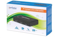 MANHATTAN Splitter HDMI 2 porty, 4K@30Hz, černá