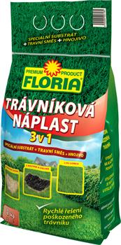 Hnojivo Agro  Floria Trávníková náplast 3 v 1 1kg
