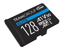 TEAM MicroSDXC karta 128GB ELITE A1 V30 UHS-I U3 (90/45 MB/s) + SD adapter