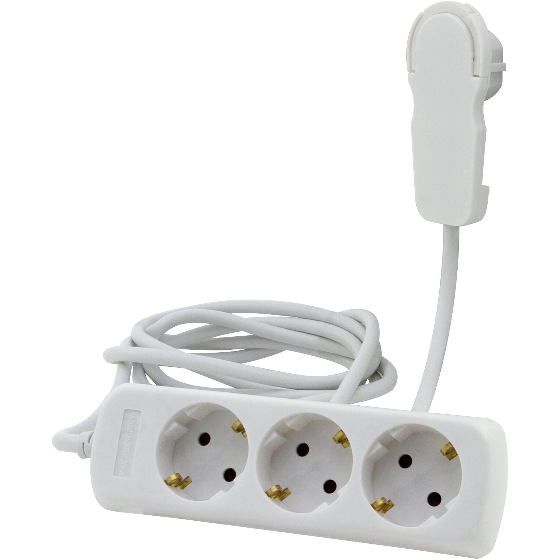 REV Predlzov. kabel 3-nasobny 2m biela