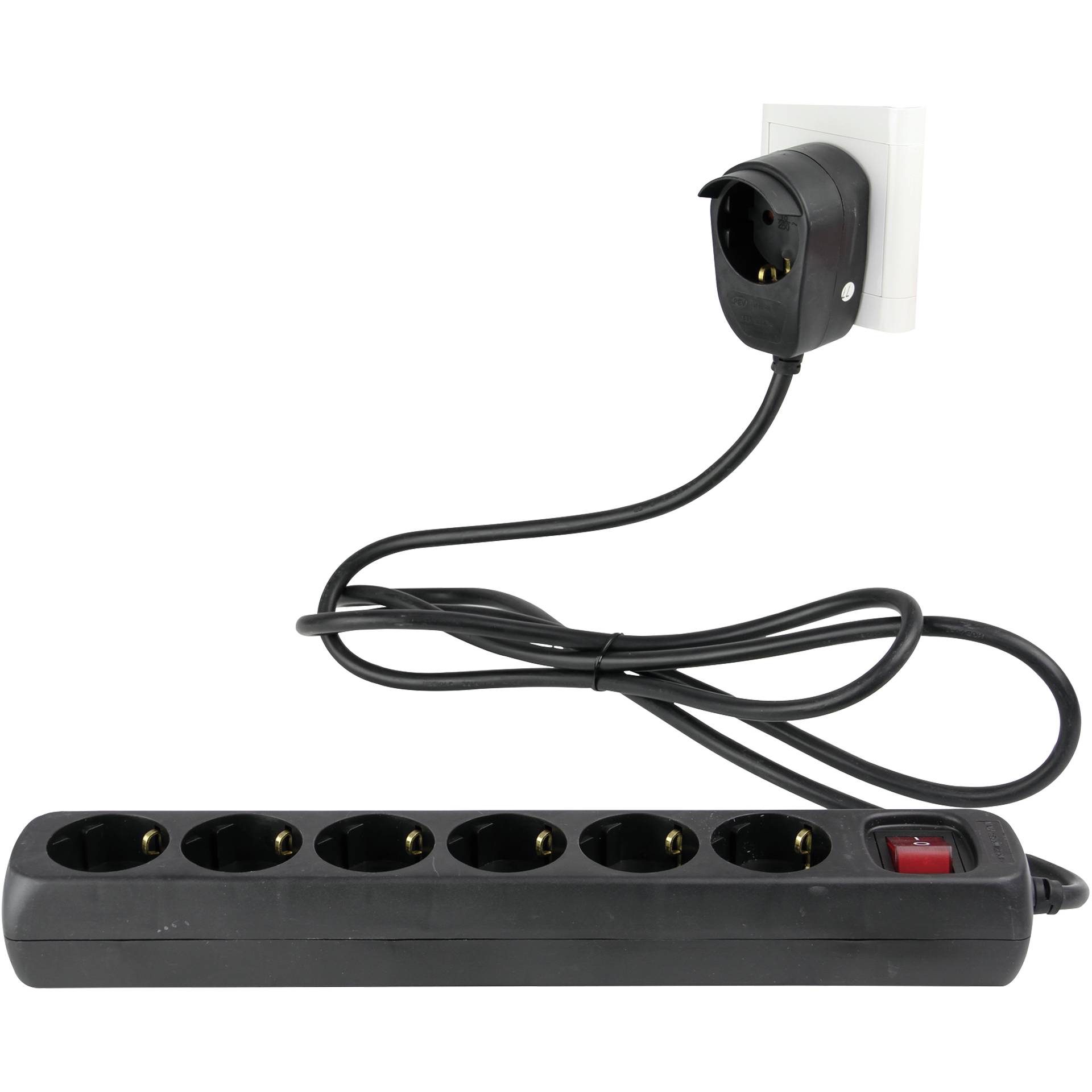 REV Predlzov. kabel 6+1-fach 2m cierna Powersplit