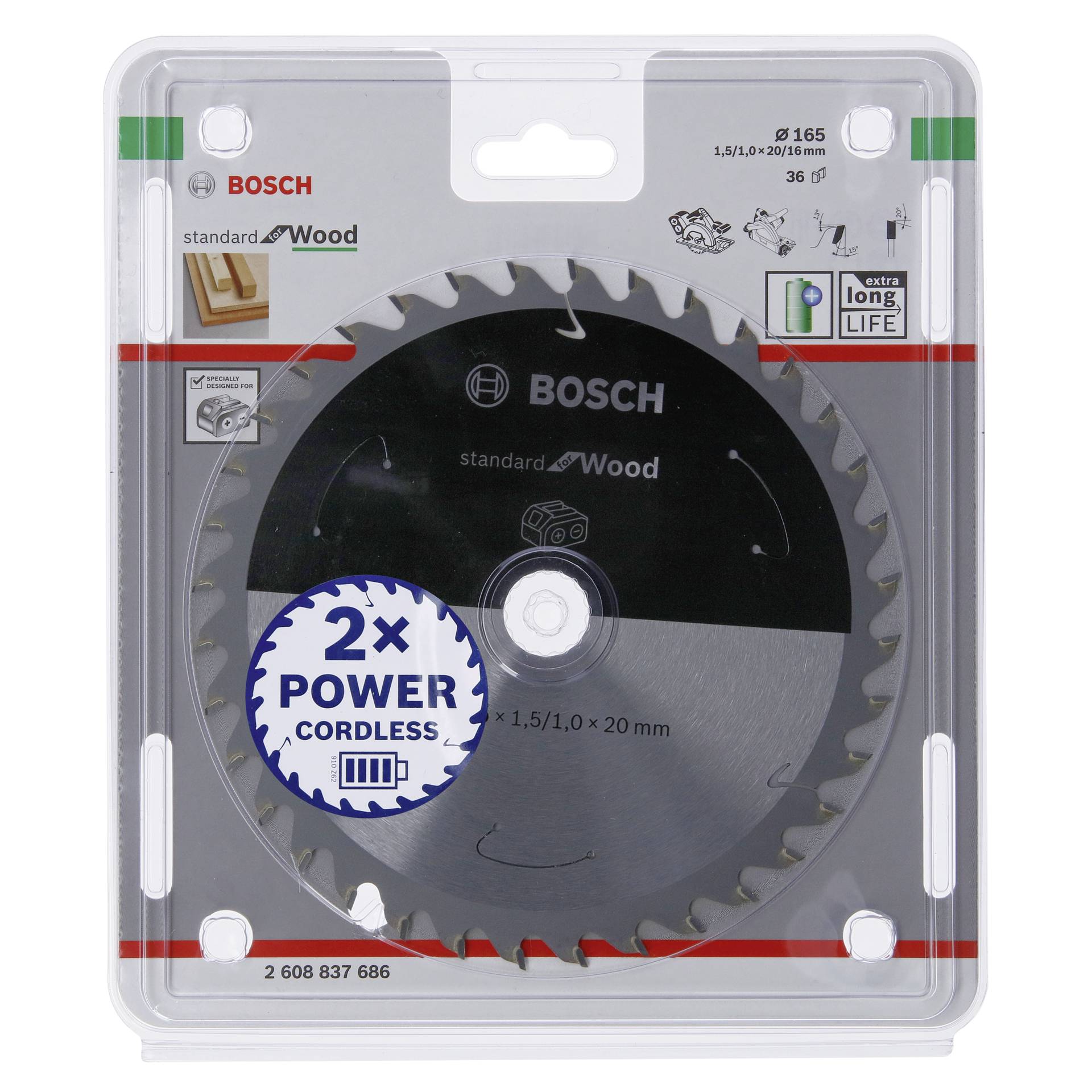 Bosch Kotucova pila ST WO H 165x20 T36
