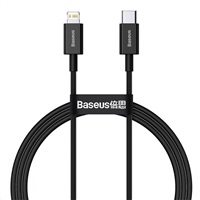 Kábel USB-C na Lightning rady Baseus Superior, 20W, PD, 1m (biely)