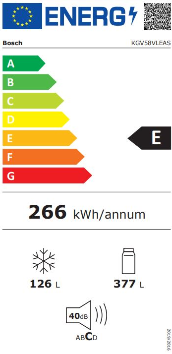 Bosch Serie 4 KGV58VLEAS chladnička