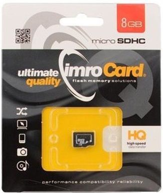 IMRO 10/8G memory card 8 GB MicroSDHC Class 10