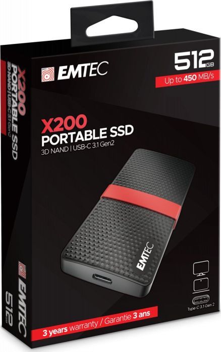 X200 Portable SSD 512 GB, Externe SSD