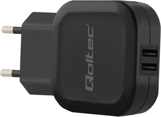 Qoltec 50186 mobile device charger Indoor Black