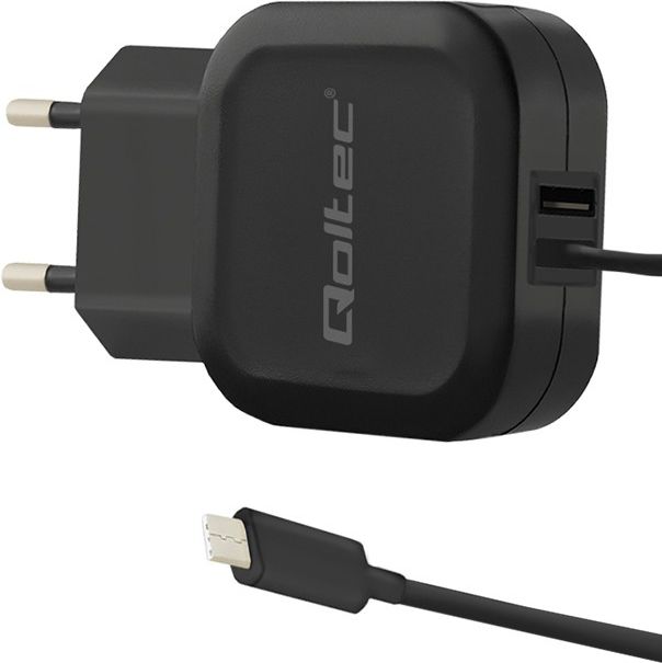 Qoltec 50190 mobile device charger Indoor Black