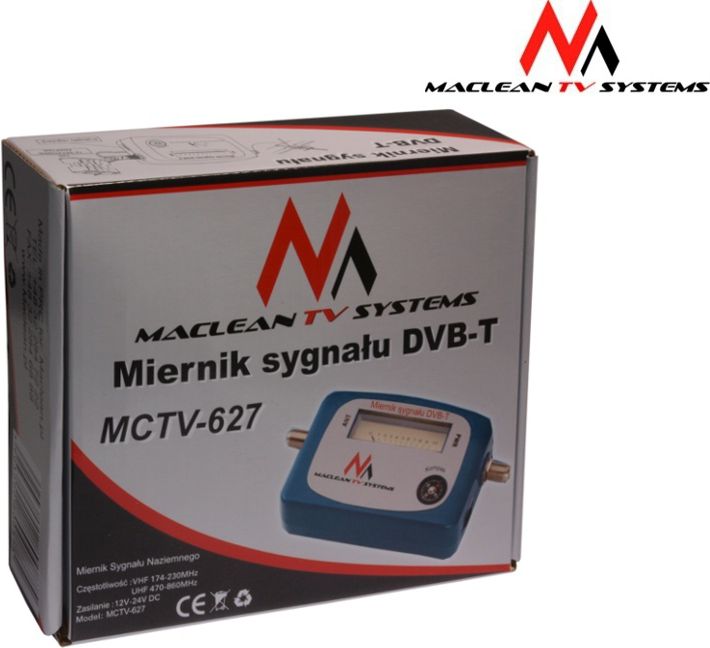 Maclean DVB-T merač signálu MCTV-627 Pre nastavovanie DVB-T antén
