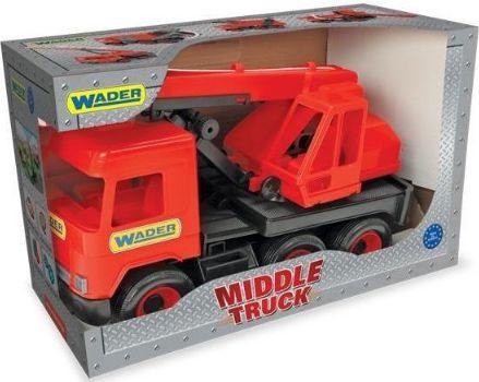 Wader Middle truck – červená miešačka na betón (234776)