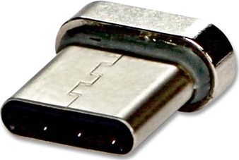 USB (2.0) Redukcia, Magnetický koniec-USB C (3.1) M, 0, srebrna, redukcia do kábla magnetycznego