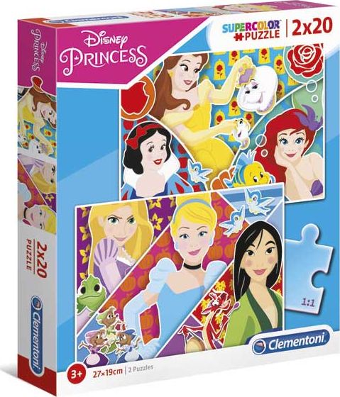 Puzzle Clementoni 2x20 dílků princezny