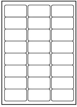 Logo A4 Label, Matte, White, 25 ks.