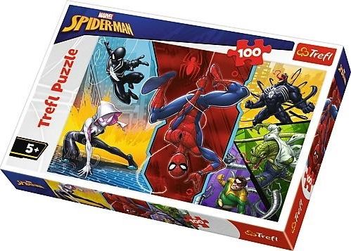 Trefl Puzzle 100 hore nohami Marvel Spider-man