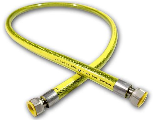 Plynová hadice Mora PVC oplet F1/2-F1/2 L-2000 se dvěma otočnými maticemi (5840215)