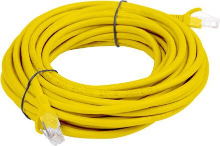 PATCHCORD KAT.5E 20M ŻÓŁTY FLUKE PASSED LANBERG