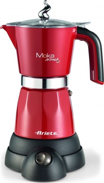 Elektrický kávovar Ariete Mokina na 4 šálky (1368/06 červený)