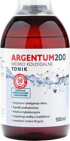 Aura Herbals pleťové tonikum Argentum 200 50PPM koloidné striebro 500ml