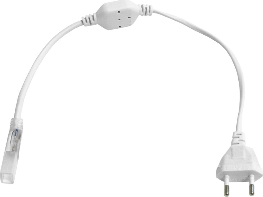 Art LED pásik ART Zástrčka s 50cm káblom pre 230V LED pásik, až 50m + konektor + 5 úchytov