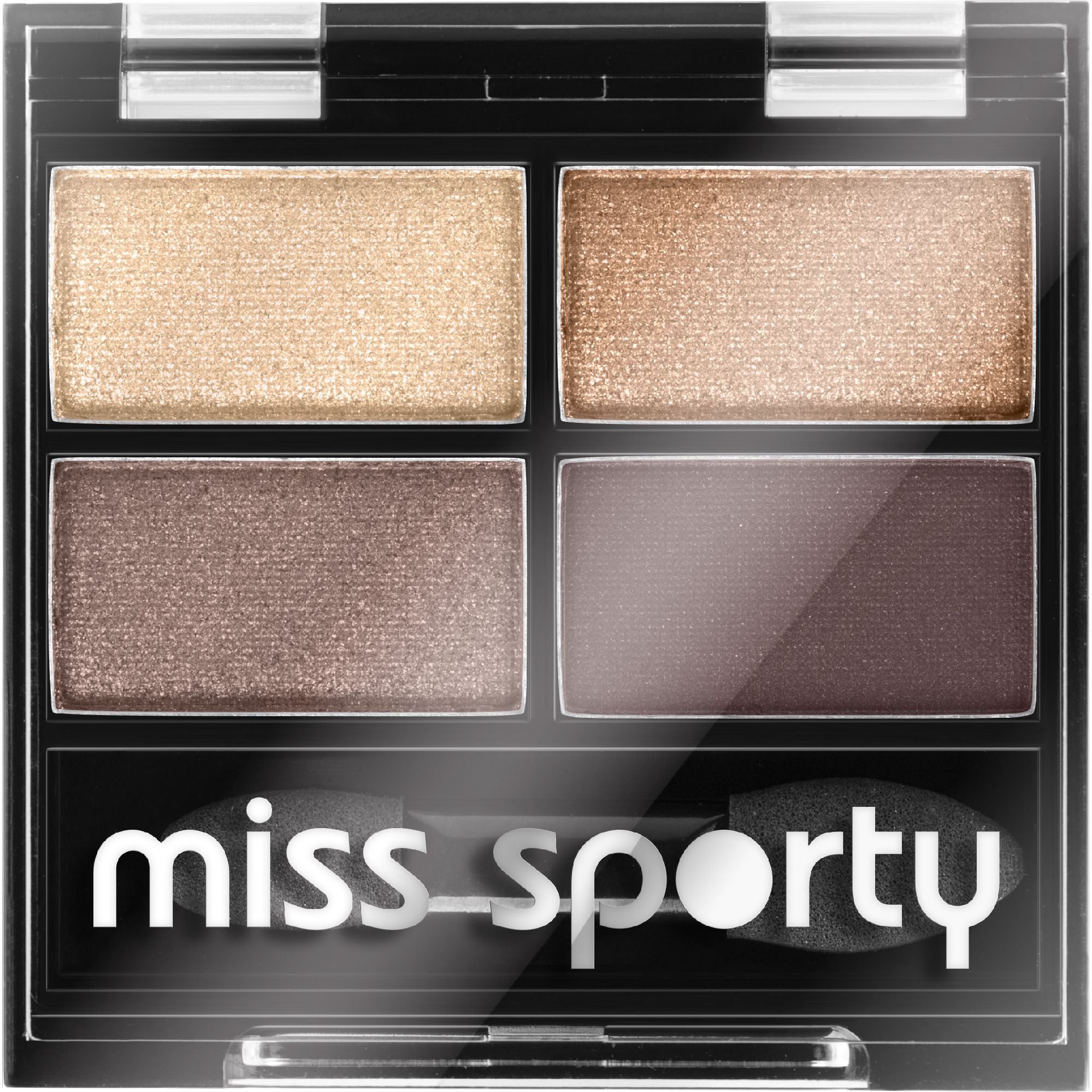 Slečna Sporty Quattro Studio Pochal Shadows for Eyelids 403 Smoky Brown Eyes 5G