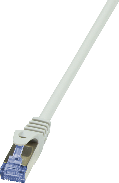 LogiLink CQ4102S PrimeLine CAT 7 Patchkabel / Cat 6 Stecker RJ45-Stecker auf RJ45-Stecker CAT 7 S/FTP 15m šedá