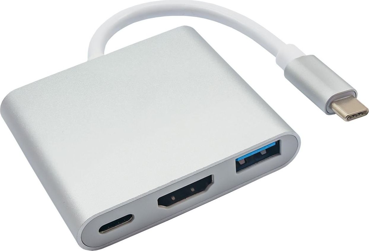 AKYGA HUB USB TYPE C/USB 3.0/USB C/HDMI AK-AD-57