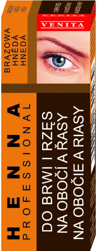 Venita Henna na obočí a řasy 13g Hnědá