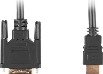 Lanberg HDMI kábel - DVI-D 1,8 m čierny (CA-HDDV-10CC-0018-BK)