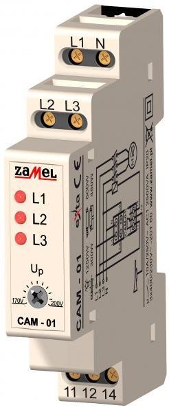 Zamel Snímač nevyváženosti fází 230/400V AC CAM-01