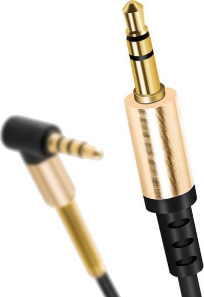 Mozos Jack 3,5mm - Jack 3,5mm kabel 1m zlatý (KSM1M)
