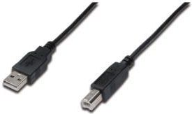 Digitus USB-A - micro-B USB kabel 1,8 m černý (AK-300102-018-S)