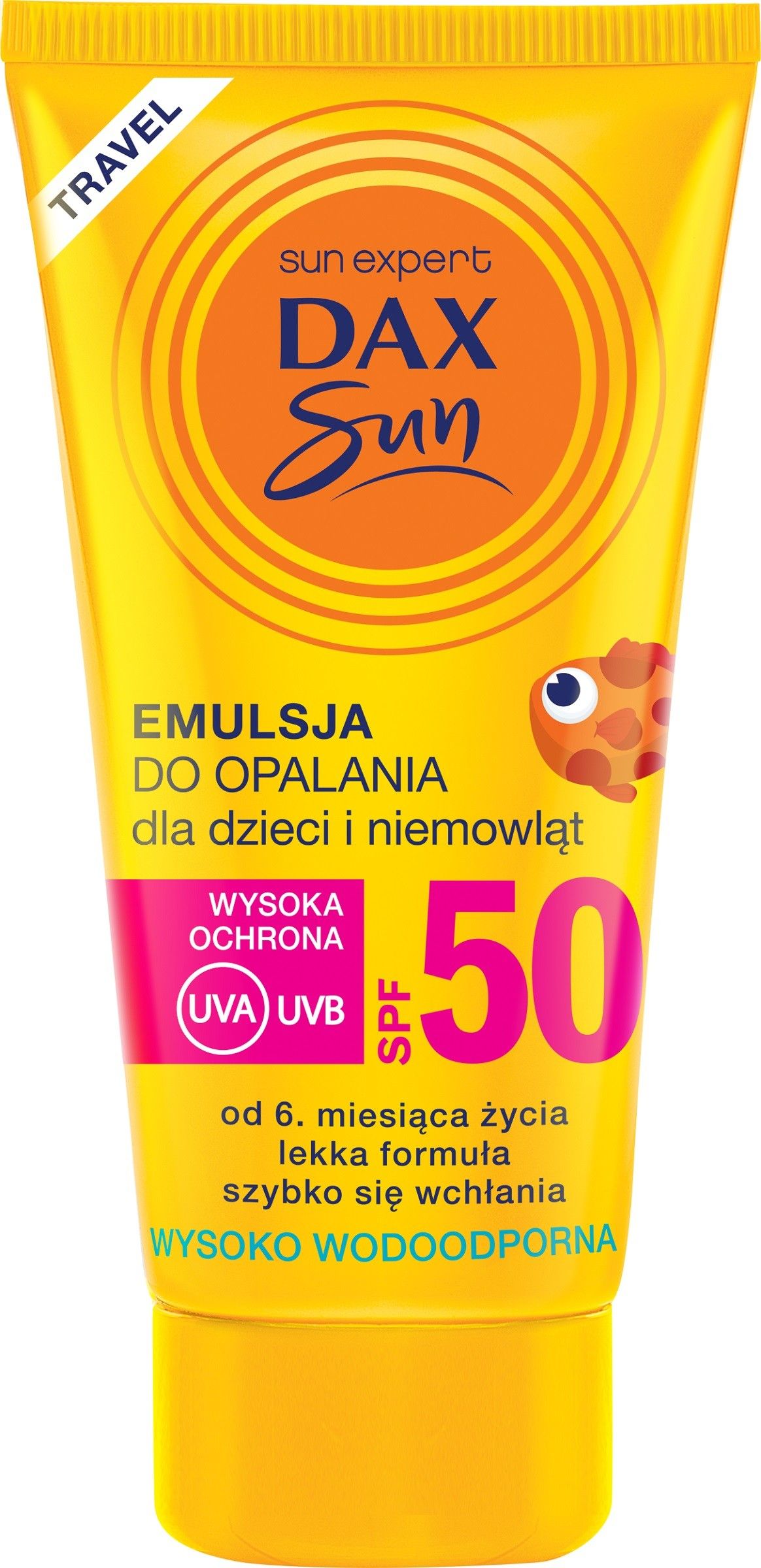 Dax Sun Sunscreen emulze pro děti a kojence SPF 50 cestovní, 50ml