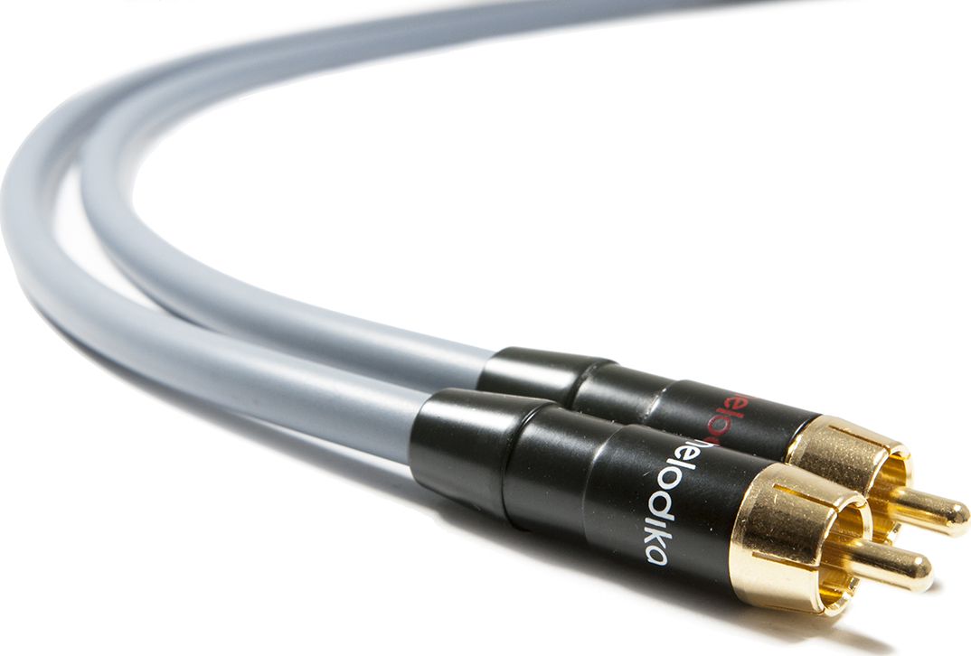 Melodika RCA (Cinch) x2 - RCA (Cinch) x2 kabel 1m šedý
