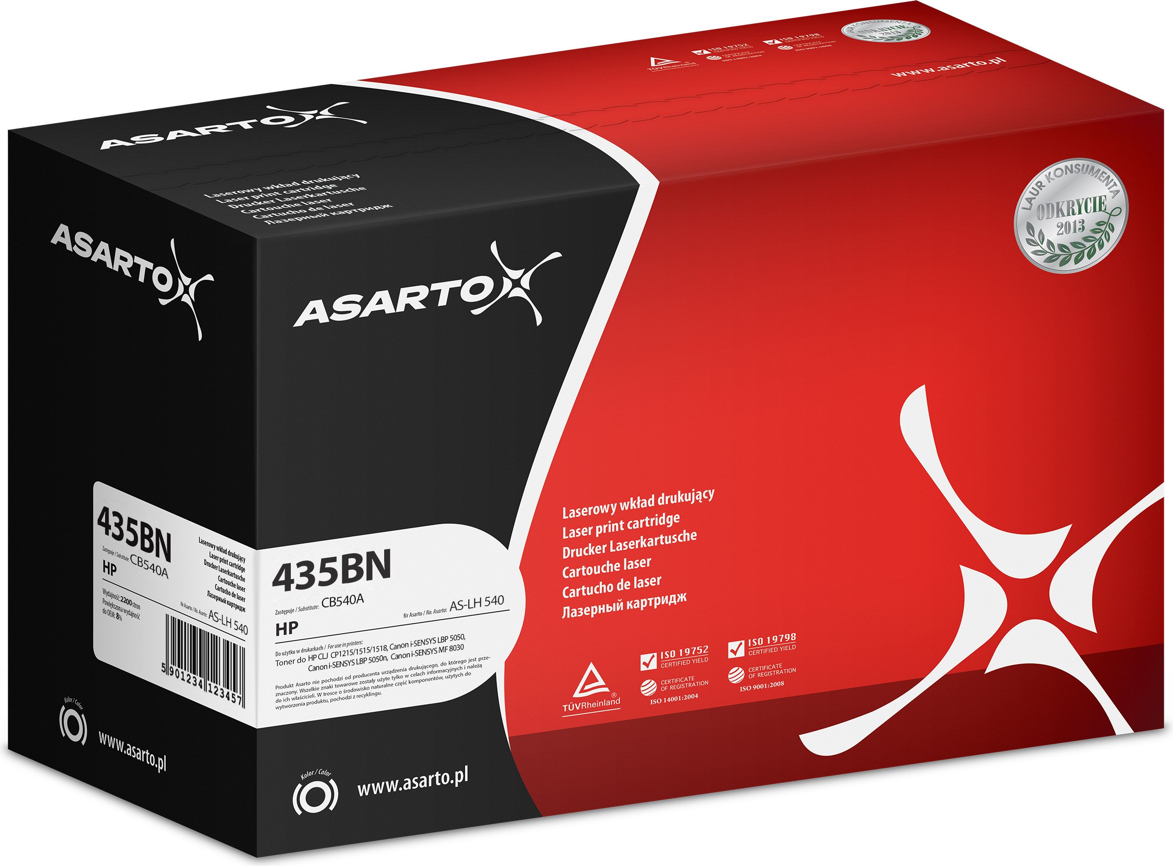 Toner Asarto Asarto pre Kyocera TK435 | TASKalfa 180/181/220/221 | Čierna