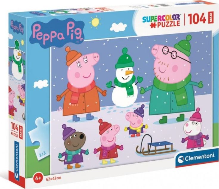 Clementoni Puzzle 104el Maxi Peppa Pig. Prasátko Peppa 23752