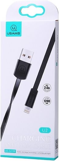 Usams USB-A – Lightning kabel 1,2 m černý (SJ199IP01)