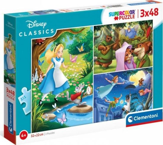 CLEMENTONI Disney klasika 3x48 dielov