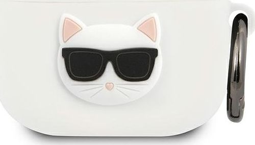 Karl Lagerfeld Case Karl Lagerfeld Klaca3silchwh Apple Airpods 3 Bílá/bílá silikonová chupeta
