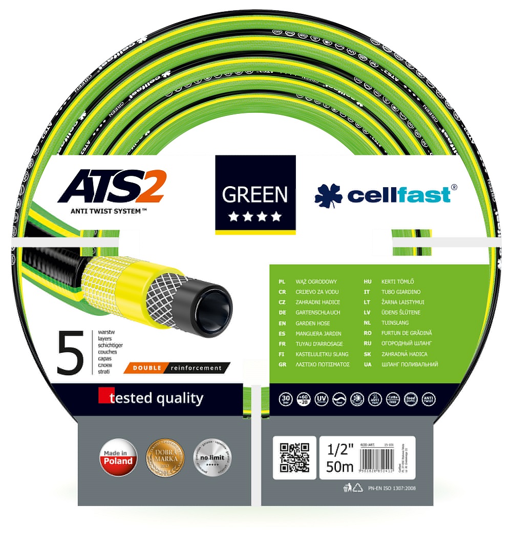 CELLFAST GREEN ATS2 1/2 "50M ZÁHRADNÁ HADICA