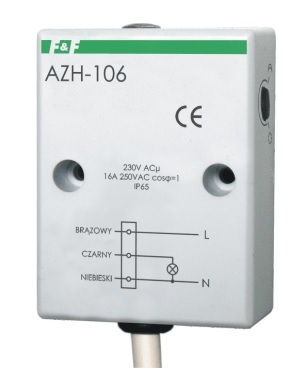 F&F Súmrakový spínač 16A 230V 2-1000lx IP65 AZH-106
