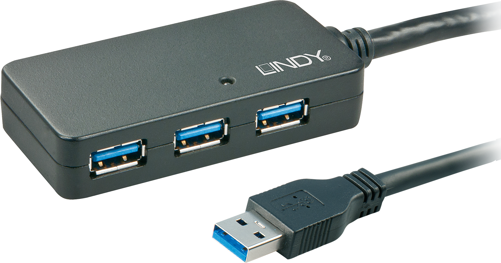 USB 3.2 Gen 1 Aktivhub Pro, USB-A Stecker > 3x USB-A Buchse, USB-Hub