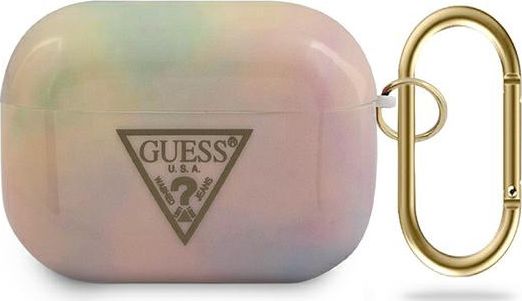 Guess Guess AirPods Pre Tie&Dye Collection Case - puzdro pre AirPods Pre ružové