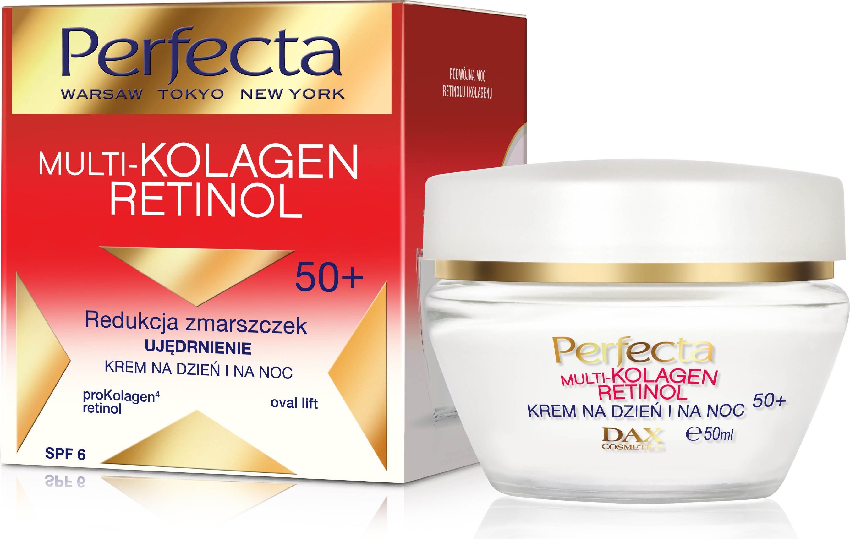 Perfecta Multi-Collagen Retinol 50+ zpevňující krém na obličej 50ml