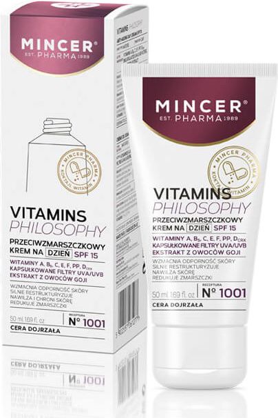 Mincer Vitamins Philosophy Denní krém proti vráskám č. 1001 50ml