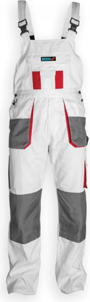 Ochranné montérky Dedra, bílé, velikost XXL (BH4SO-XXL)