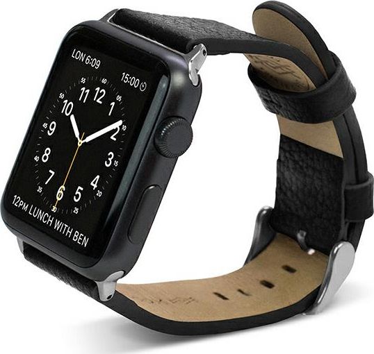 Remienok X-doria X-Doria Lux Apple Watch 38mm čierna/čierna 23821